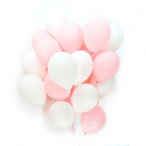 Біло рожеві кульки